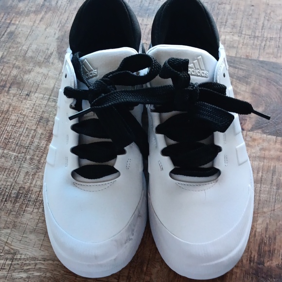 NWOT ADIDAS Size 8.5 women's White core Black - Picture 1 of 5